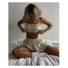 Красива піжама, жіночий домашній костюм, Піжама атласна, S-XL XL